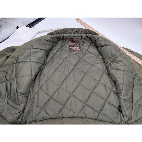 Whispering Smith Bomber Trucker Jacket Sherpa Lined Collar Men's XL Chore Work - Picture 5 of 9